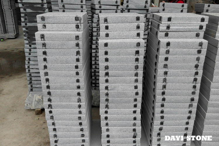 Paving Dark Grey Granite G654 Top Bush-hammered others sawn 30x30x5cm - Dayi Stone